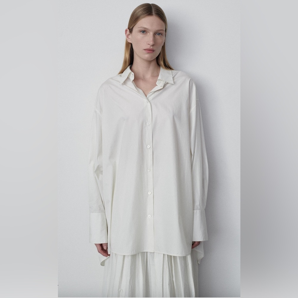 The Row Lulu Oversized Shirt in white size xs. Never worn with tag.